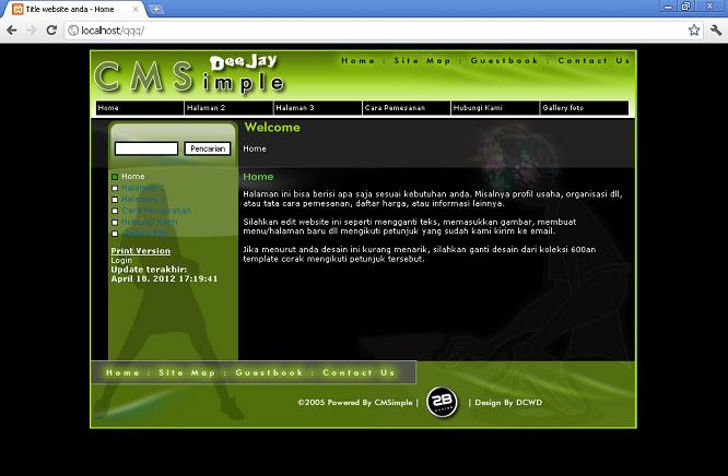 koleksi tema website