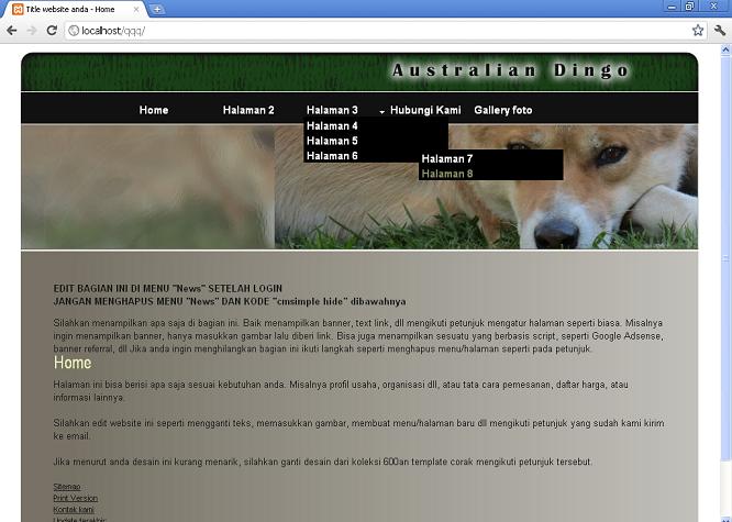 koleksi tema website
