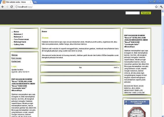 koleksi tema website