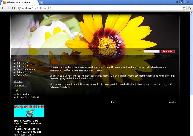 koleksi tema website