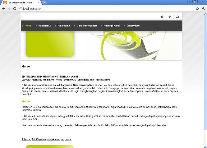 koleksi tema website