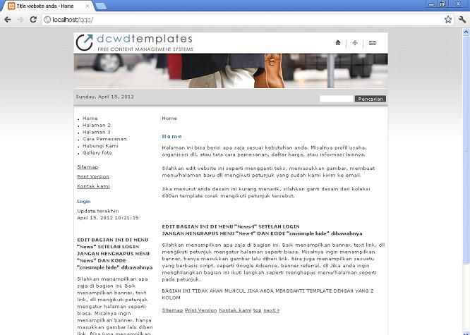 koleksi tema website