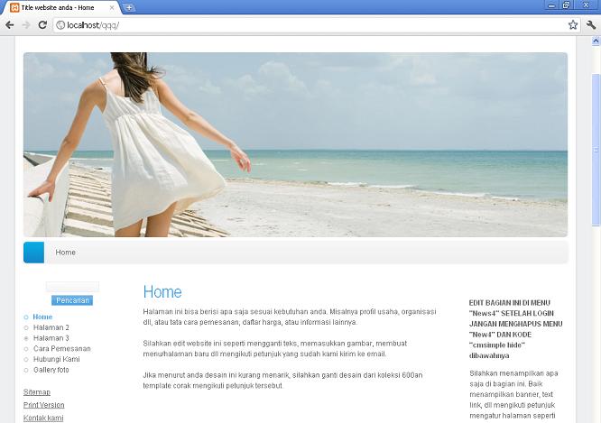 koleksi tema website