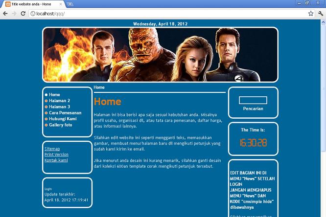 koleksi tema website