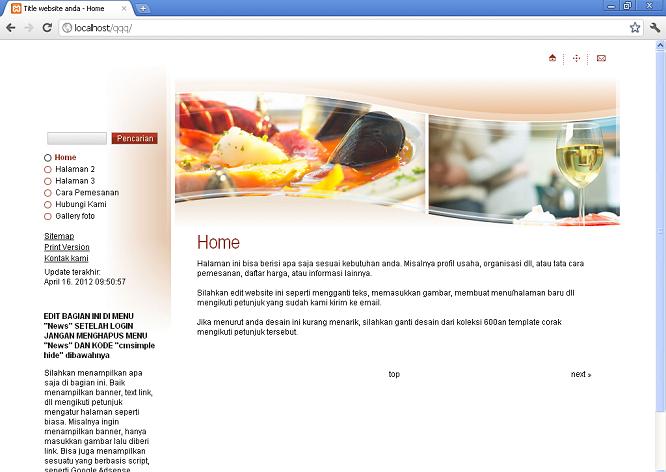 koleksi tema website
