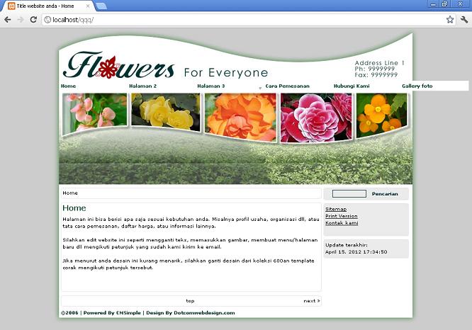 koleksi tema website