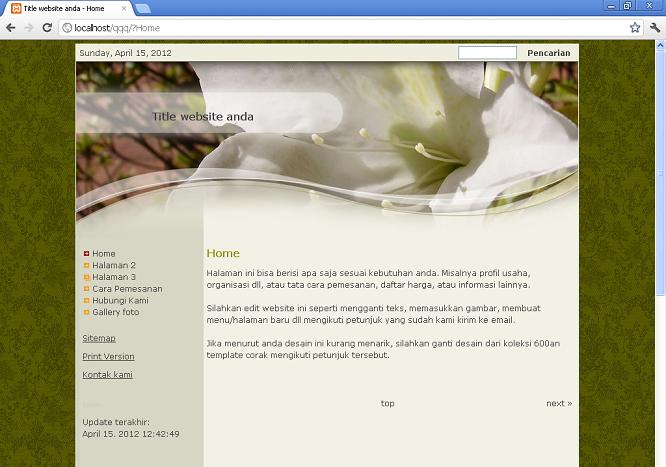 koleksi tema website