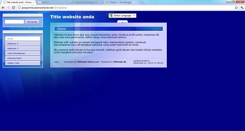 koleksi tema website