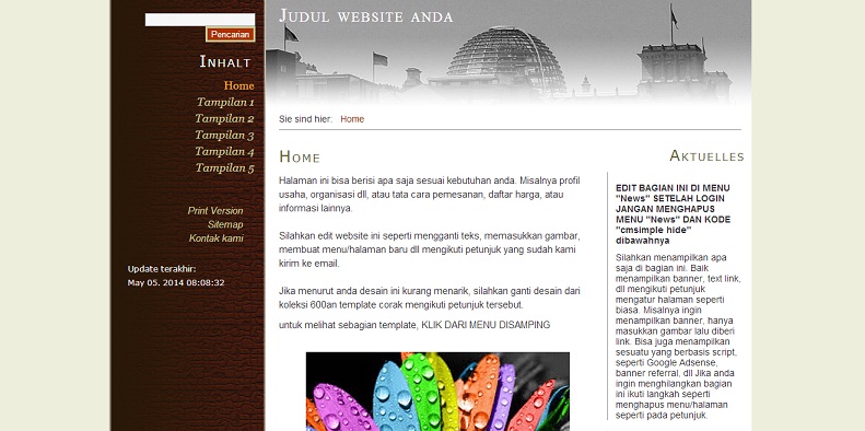 koleksi tema website
