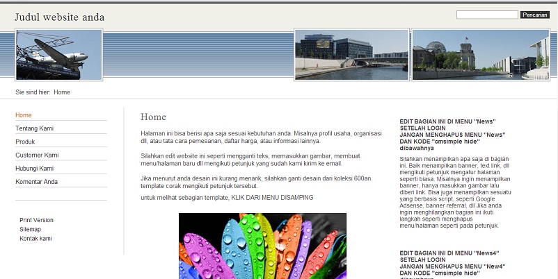 koleksi tema website