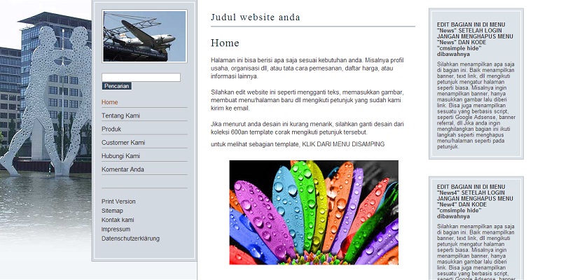 koleksi tema website