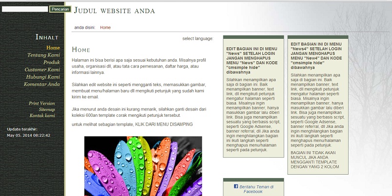 koleksi tema website