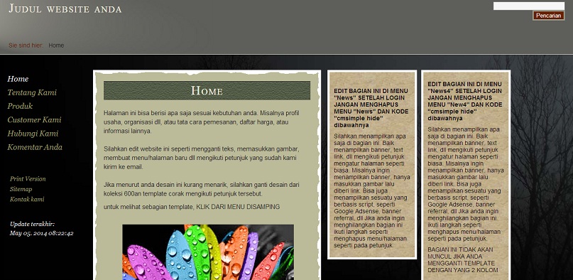 koleksi tema website