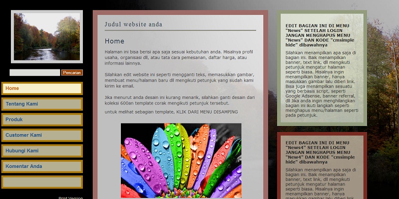 koleksi tema website