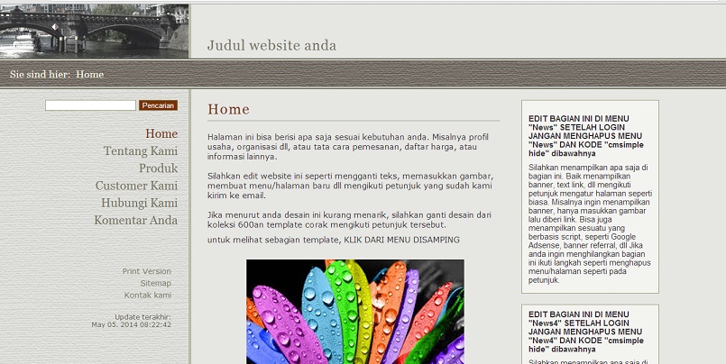 koleksi tema website