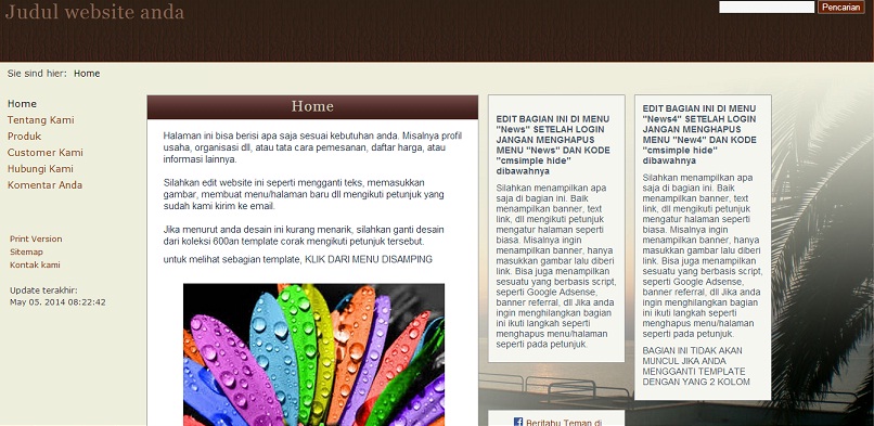koleksi tema website