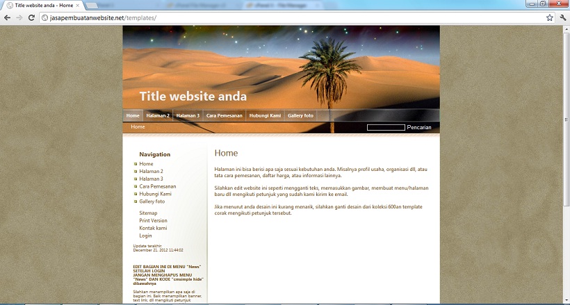 koleksi tema website