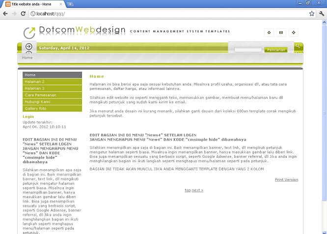 koleksi tema website