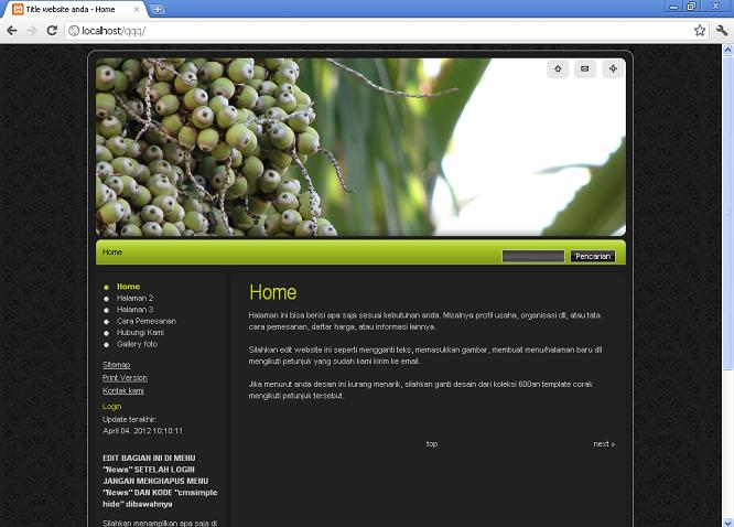 koleksi tema website