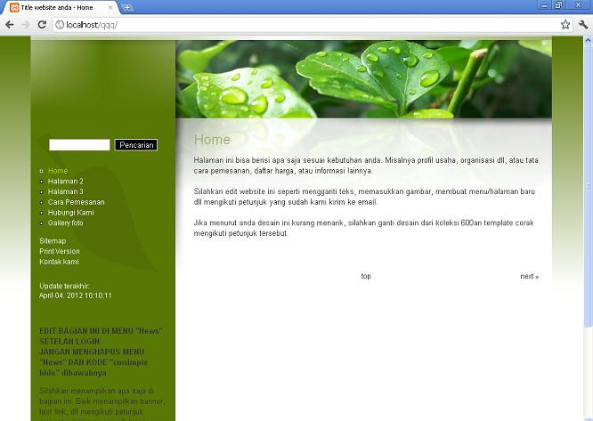 koleksi tema website