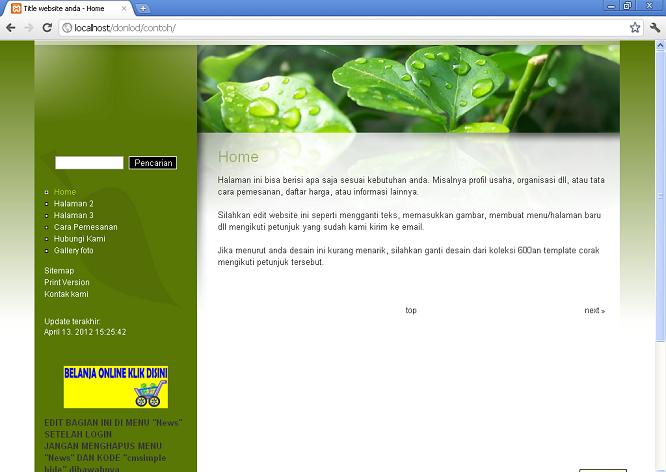 koleksi tema website