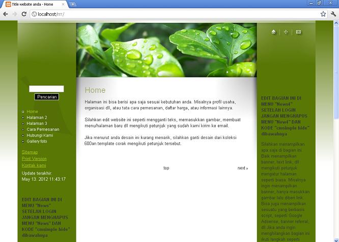 koleksi tema website