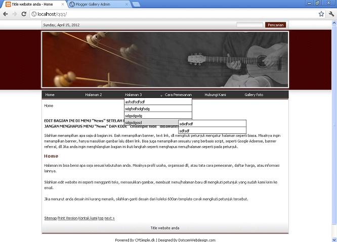 koleksi tema website