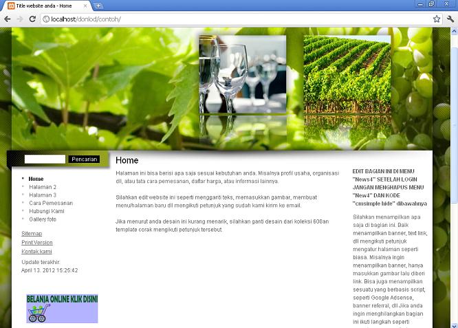 koleksi tema website