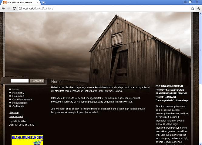 koleksi tema website