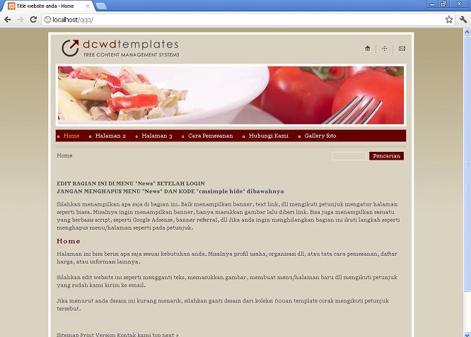 koleksi tema website