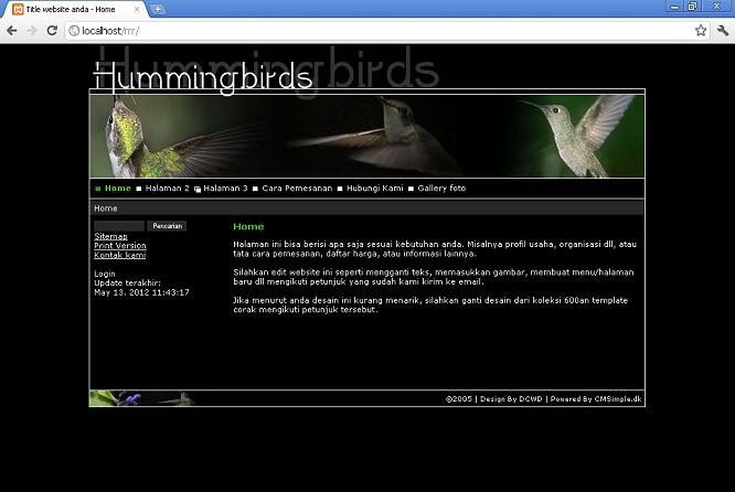 koleksi tema website