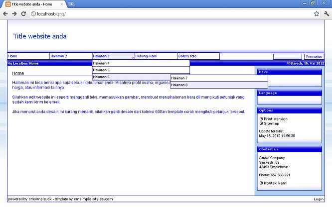 koleksi tema website