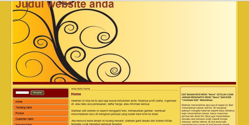 koleksi tema website