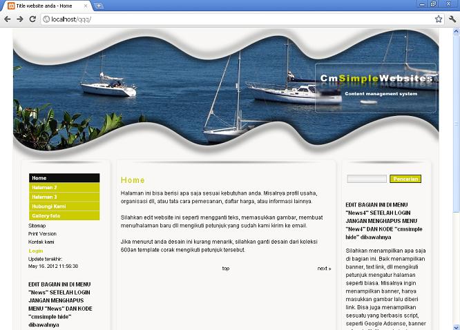 koleksi tema website