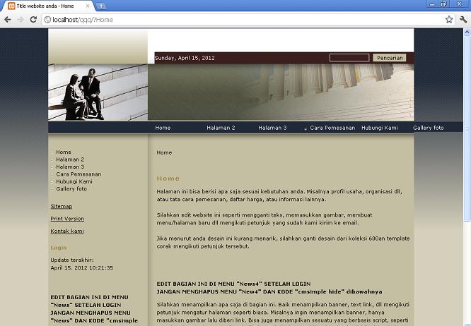 koleksi tema website