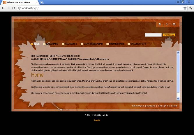 koleksi tema website