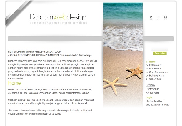 koleksi tema website