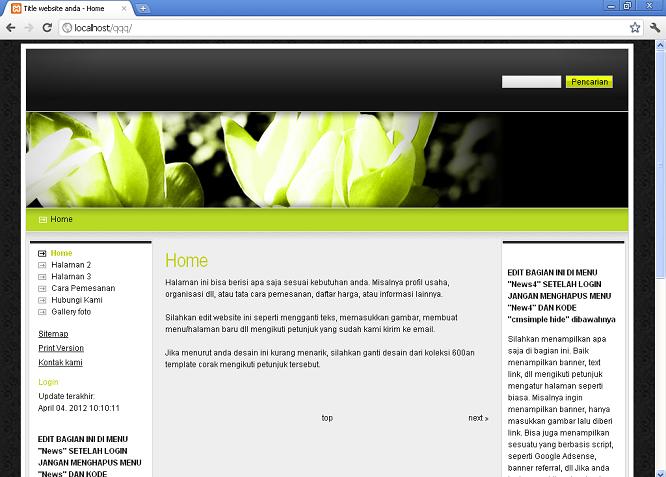 koleksi tema website