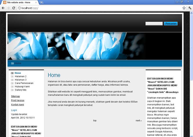 koleksi tema website