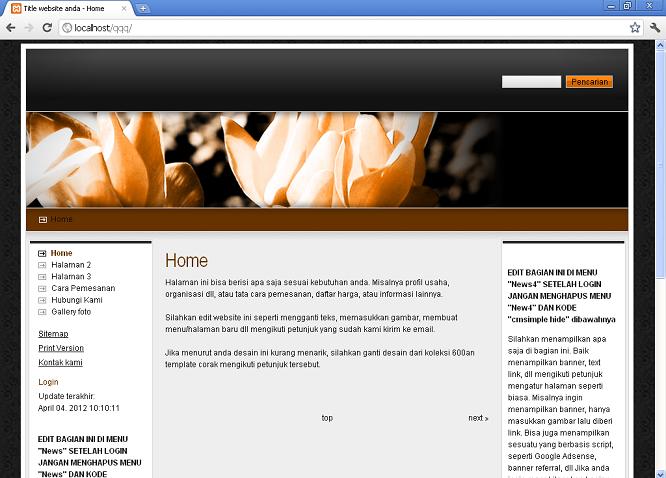koleksi tema website
