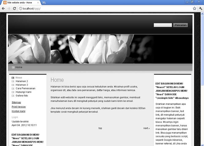 koleksi tema website