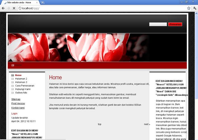 koleksi tema website