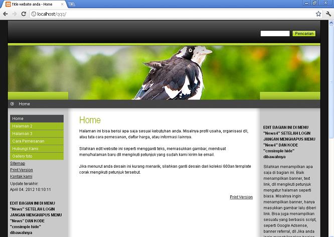 koleksi tema website