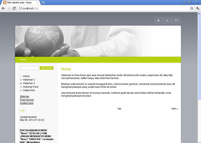 koleksi tema website