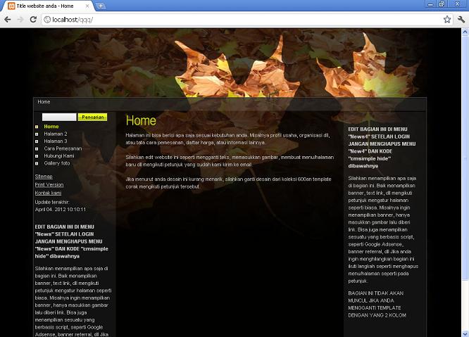 koleksi tema website