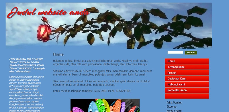 koleksi tema website