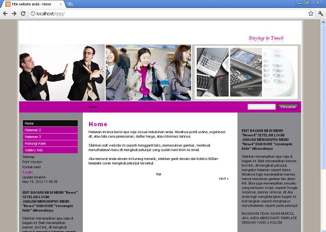 koleksi tema website