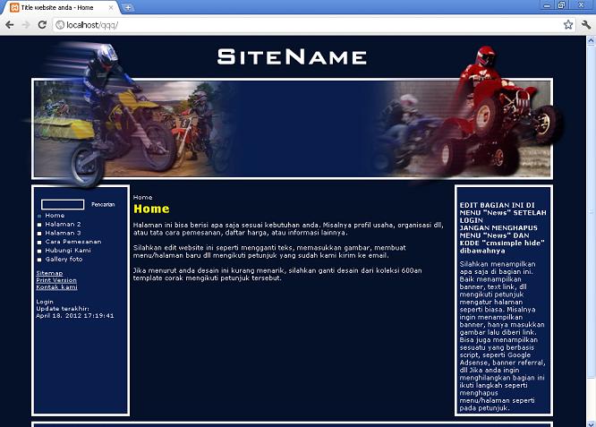 koleksi tema website