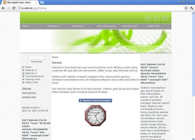 koleksi tema website