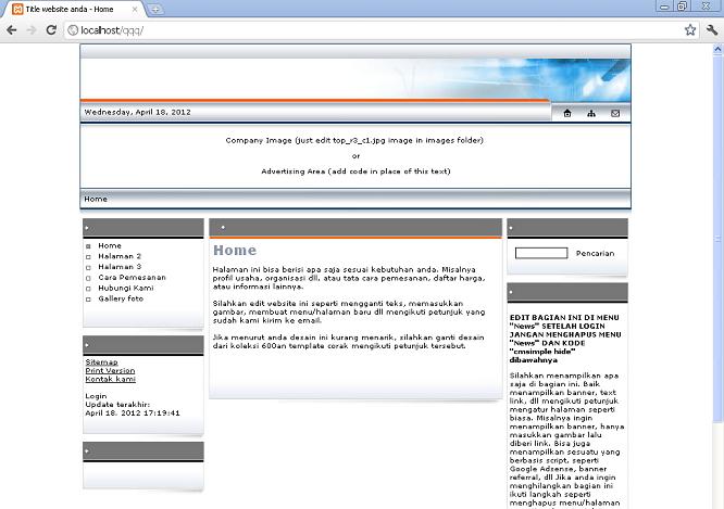 koleksi tema website